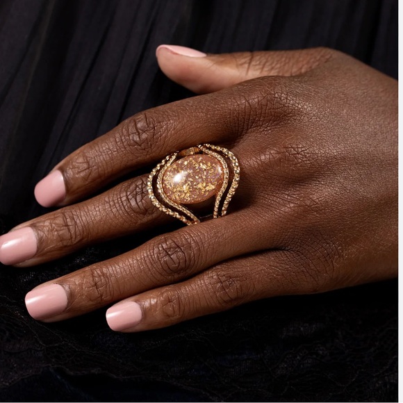 🟠🟤🟠 “NOBLE NEBULA” BROWN OPALESCENT GEMSTONE RING ~ PAPARAZZI❗️🟠🟤🟠 - Picture 4 of 4